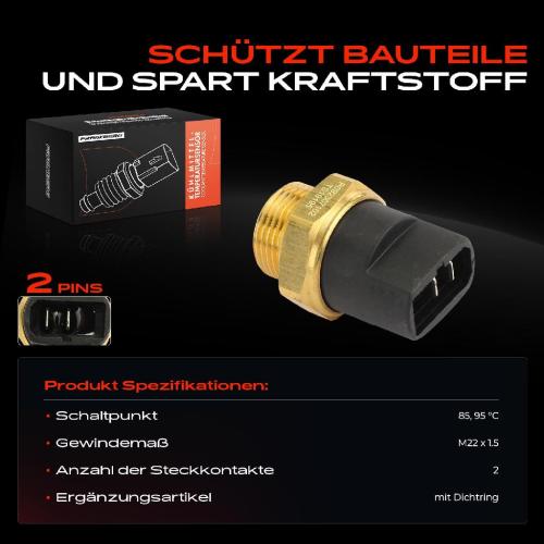 1x Temperaturschalter Sensor für VW Golf Polo Passat Audi 80 Seat Cordoba Ibiza II Bild 1x Temperaturschalter Sensor für VW Golf Polo Passat Audi 80 Seat Cordoba Ibiza II