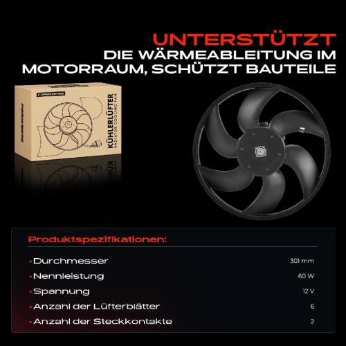 Frankberg 1x Motorkühller Einfachlüfter ohne Kühlerlüfterrahmen Dacia Dokker Duster Lodgy Renault Clio IV Bild Frankberg 1x Motorkühller Einfachlüfter ohne Kühlerlüfterrahmen Dacia Dokker Duster Lodgy Renault Clio IV