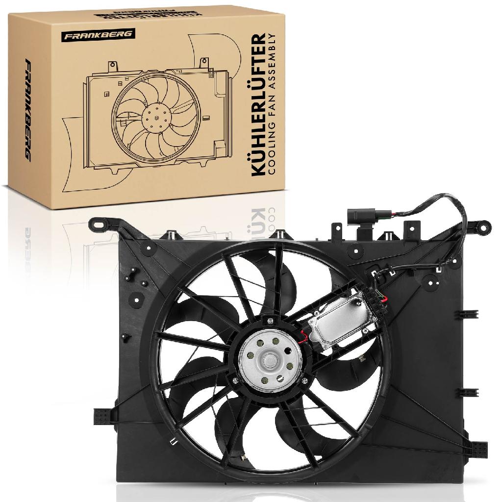 Frankberg 1x Motorkühller Einfachlüfter mit Kühlerlüfterrahmen Volvo S60 I 384 S80 I TS XY 2.4L 2.5L