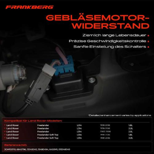 1x Widerstand Vorwiderstand Gebläsemotor für Land Rover Freelander LN I4 1.8L 2.0L 2.5L Bild 1x Widerstand Vorwiderstand Gebläsemotor für Land Rover Freelander LN I4 1.8L 2.0L 2.5L