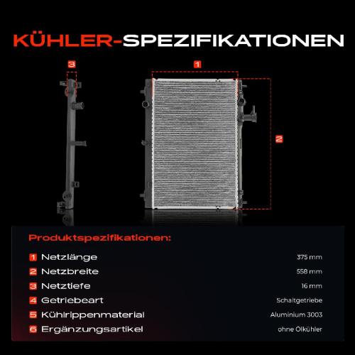 1x Kühler Wasserkühler Motorkühler für Suzuki Swift V AZ 1.0L 1.2L Bild 1x Kühler Wasserkühler Motorkühler für Suzuki Swift V AZ 1.0L 1.2L