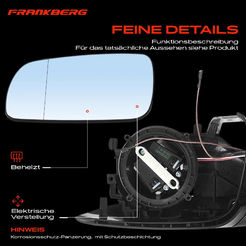 1x Außenspiegel Links für Skoda Fabia I 6Y2 6Y5 6Y3 1.0L 1.2L 1.4L 1.9L 2.0L