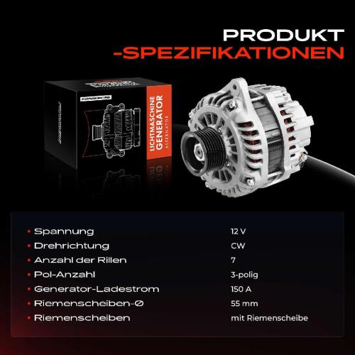 1x Lichtmaschine Generator für Infiniti EX FX G M Q60 Nissan 350 370 Z33 Z34 Bild 1x Lichtmaschine Generator für Infiniti EX FX G M Q60 Nissan 350 370 Z33 Z34