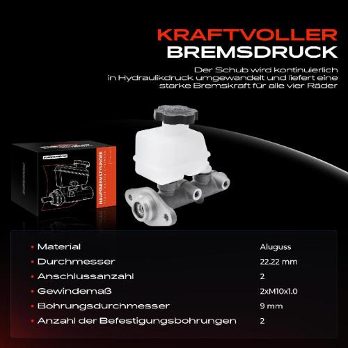 1x Hauptbremszylinder Bremszylinder für Hyundai Accent II Stufenheck LC 2000-2005 Bild 1x Hauptbremszylinder Bremszylinder für Hyundai Accent II Stufenheck LC 2000-2005