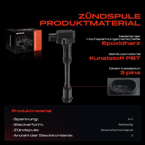 1x Zündmodul Zündspule für Ford Fiesta VI Van Focus III Kasten/Schrägheck Stufenheck Turnier Bild 1x Zündmodul Zündspule für Ford Fiesta VI Van Focus III Kasten/Schrägheck Stufenheck Turnier