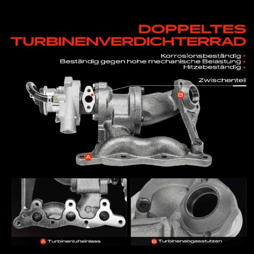 1x Turbolader Abgaskrümmer Einheit für Smart Cabrio 450 City-Coupe Fortwo Cabrio Fortwo Coupe Bild 1x Turbolader Abgaskrümmer Einheit für Smart Cabrio 450 City-Coupe Fortwo Cabrio Fortwo Coupe