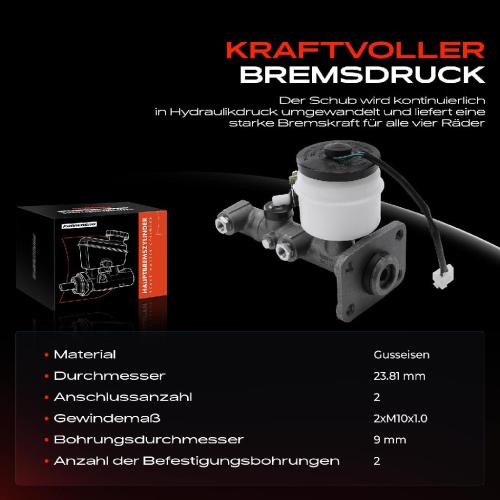 1x Hauptbremszylinder Bremszylinder für Toyota Land Cruiser J6 J7 2.4L-4.0L 1981-1997 Bild 1x Hauptbremszylinder Bremszylinder für Toyota Land Cruiser J6 J7 2.4L-4.0L 1981-1997