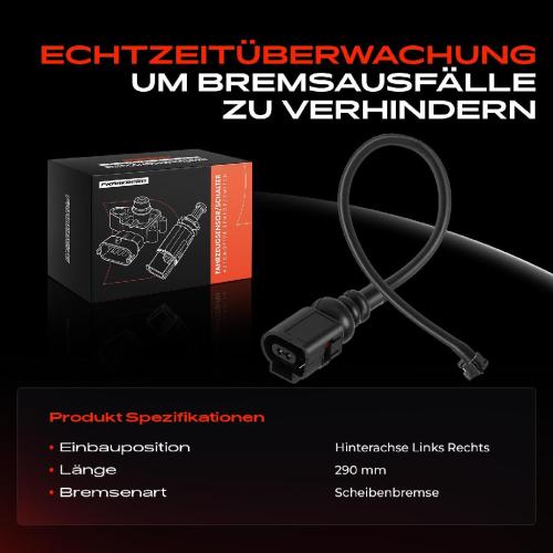 Frankberg 1x Warnkontakt Bremsbelagverschleiß Hinterachse für VW Crafter SX SZ MAN TGE Pritsche/Fahrgestell Bild Frankberg 1x Warnkontakt Bremsbelagverschleiß Hinterachse für VW Crafter SX SZ MAN TGE Pritsche/Fahrgestell