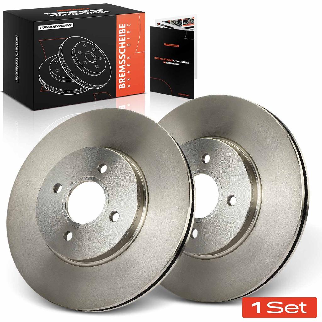 Frankberg 2x Bremsscheiben Vorderachse für Ford Focus Turnier DAW DBW DNW 2.0L 2002-2004