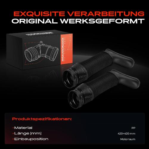 2x Ansaugschlauch, Luftfilter für Mercedes-Benz W204 C230 C300 W212 E350 S212 Bild 2x Ansaugschlauch, Luftfilter für Mercedes-Benz W204 C230 C300 W212 E350 S212