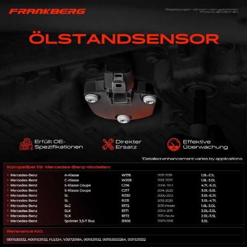 1x Ölstandsensor für Mercedes-Benz C-Klasse W203 W204 W205 W176 W211 Bild 1x Ölstandsensor für Mercedes-Benz C-Klasse W203 W204 W205 W176 W211