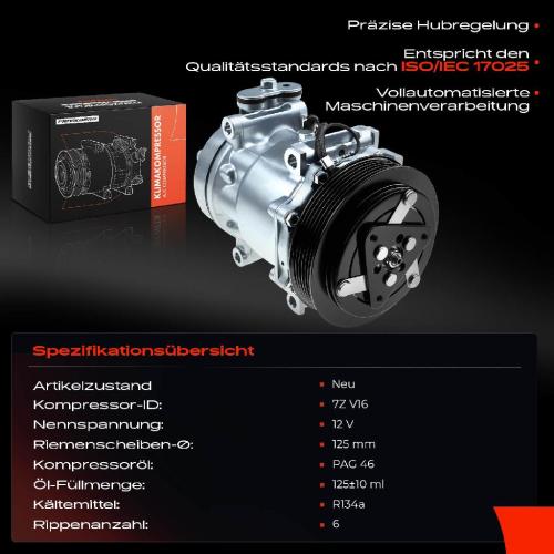 1x Klimakompressor für Alfa Romeo 145 146 147 166 Fiat Marea Stilo Lancia Bild 1x Klimakompressor für Alfa Romeo 145 146 147 166 Fiat Marea Stilo Lancia