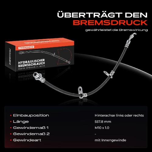 1x Bremsschlauch Bremsschläuche Hinterachse Links oder Rechts für Lexus RX 3.5L 2008-2015 Bild 1x Bremsschlauch Bremsschläuche Hinterachse Links oder Rechts für Lexus RX 3.5L 2008-2015