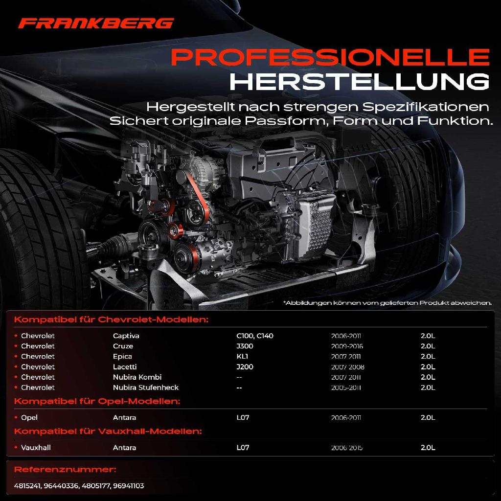 1x Spannrolle Riemenspanner für Opel Antara Chevrolet Captiva Cruze Lacetti 2.2L