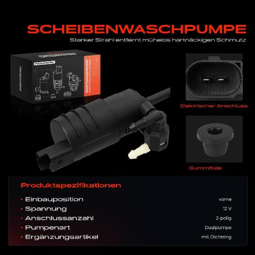 1x Waschwasserpumpe Scheibenreinigung Vorne für Renault Clio II Espace III Bild 1x Waschwasserpumpe Scheibenreinigung Vorne für Renault Clio II Espace III