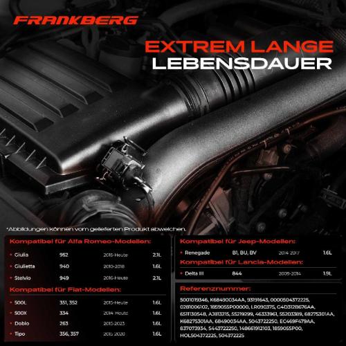 1x Saugrohrdruck Sensor für Alfa Romeo Giulia Giulietta Stelvio Fiat Doblo 1.6L 2.2L Bild 1x Saugrohrdruck Sensor für Alfa Romeo Giulia Giulietta Stelvio Fiat Doblo 1.6L 2.2L