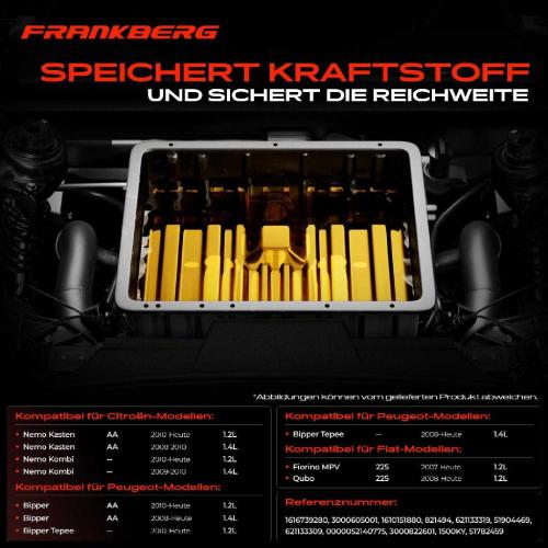 1x Kraftstofftank Kraftstoffbehälter für Citroën Nemo Fiat Peugeot 1.2L Bild 1x Kraftstofftank Kraftstoffbehälter für Citroën Nemo Fiat Peugeot 1.2L