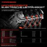 4x Zündleitungssatz Zündkabel für Hyundai Accent Elantra Getz Matrix KIA Rio II