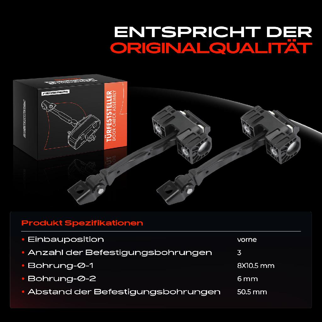 2x Türfeststeller Türfangband Türstopper für VW Tiguan Van 5N 2007-2018