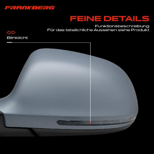 Frankberg 1x Außenspiegel Links für Audi A3 Cabriolet 8P1 8P7 2008-2010 Bild Frankberg 1x Außenspiegel Links für Audi A3 Cabriolet 8P1 8P7 2008-2010