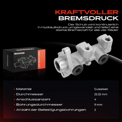 1x Hauptbremszylinder Bremszylinder für Opel Calibra A 85 Kadett E T85 Vectra A J89 Bild 1x Hauptbremszylinder Bremszylinder für Opel Calibra A 85 Kadett E T85 Vectra A J89