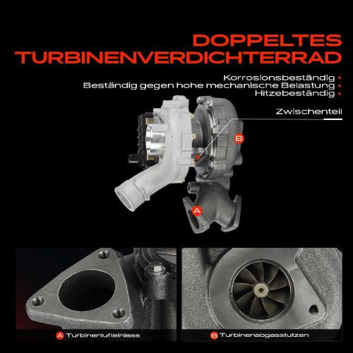 Frankberg 1x Abgasturbolader für VW Touareg Audi A4 Allroad Avant A5 Cabriolet Sportback A6 A7 A8 Q5 Van Q7 Porsche Bild Frankberg 1x Abgasturbolader für VW Touareg Audi A4 Allroad Avant A5 Cabriolet Sportback A6 A7 A8 Q5 Van Q7 Porsche