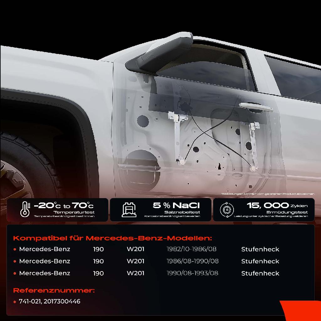 1x Fensterheber Hinten Rechts für Mercedes-Benz 190 W201