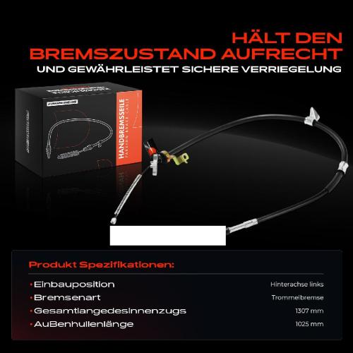1x Seilzug Feststellbremse Hinterachse links für Toyota RAV 4 II A2 1.8L 2.0L 2000-2005 Bild 1x Seilzug Feststellbremse Hinterachse links für Toyota RAV 4 II A2 1.8L 2.0L 2000-2005