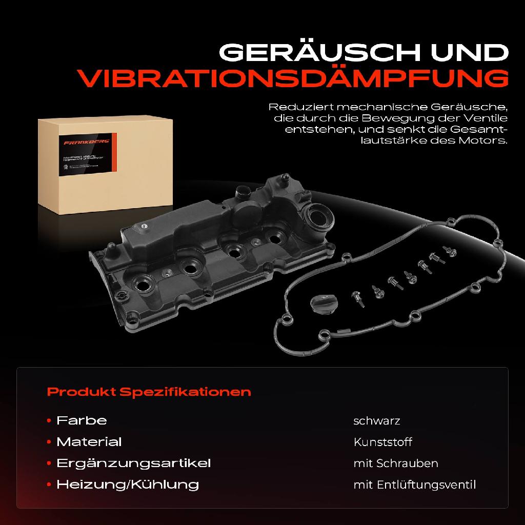 1x Ventildeckel Zylinderkopfhaube für VW Golf 6 Caddy Audi A3 Seat Skoda Octavia 1.6L 2.0L