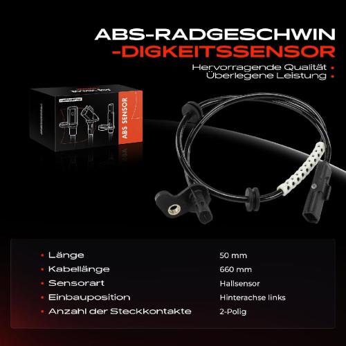 Frankberg 1x ABS Sensor Hinterachse links für Renault Captur I Clio IV Grandtour 0.9L 1.2L 1.3L 1.5L Bj ab 2014 Bild Frankberg 1x ABS Sensor Hinterachse links für Renault Captur I Clio IV Grandtour 0.9L 1.2L 1.3L 1.5L Bj ab 2014