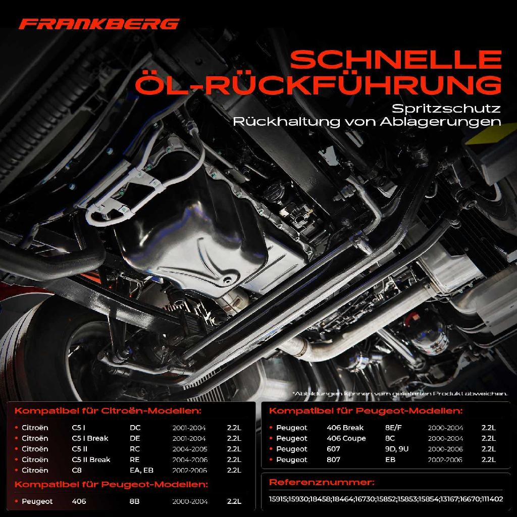 1x Ölwanne Motorölwanne für Citroën C5 I / II Break C8 Peugeot 406 Break Coupe 607 807 2.2L