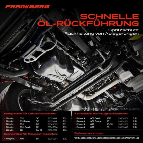 1x Ölwanne Motorölwanne für Citroën C5 I / II Break C8 Peugeot 406 Break Coupe 607 807 2.2L Bild 1x Ölwanne Motorölwanne für Citroën C5 I / II Break C8 Peugeot 406 Break Coupe 607 807 2.2L