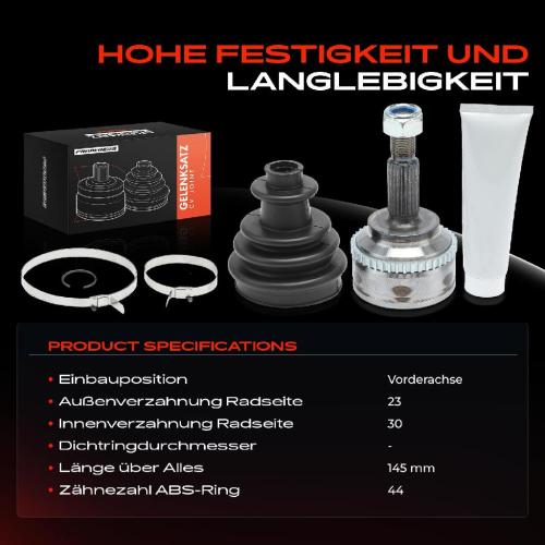Frankberg 1x Antriebswelle Gelenksatz Vorderachse f r Renault Kangoo KC0/1 Megane I Sc nic JA0/1 Bild Frankberg 1x Antriebswelle Gelenksatz Vorderachse f r Renault Kangoo KC0/1 Megane I Sc nic JA0/1