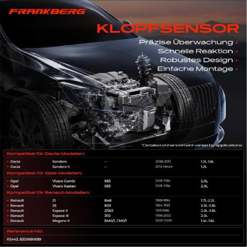 1x Klopfsensor Klopfgeber für Renault Clio Kangoo Megane Dacia Logan Nissan NV200 Bild 1x Klopfsensor Klopfgeber für Renault Clio Kangoo Megane Dacia Logan Nissan NV200