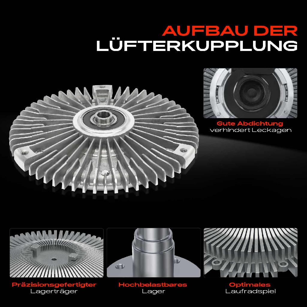 1x Lüfterkupplung Kühlerlüfte für Mercedes-Benz E-Klasse T-Model S210 W210