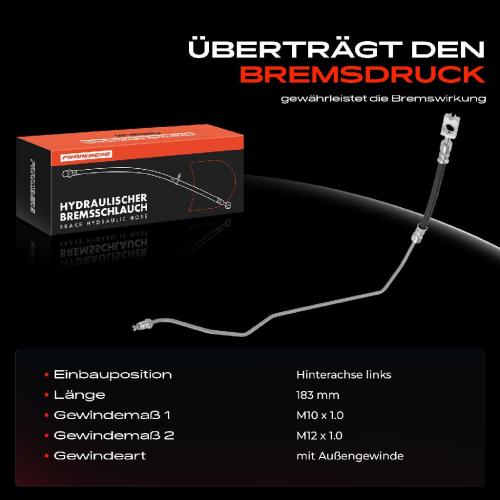 1x Bremsschlauch Bremsschläuche Hinterachse Links für VW Passat 3B Audi A6 4B C5 Skoda Bild 1x Bremsschlauch Bremsschläuche Hinterachse Links für VW Passat 3B Audi A6 4B C5 Skoda