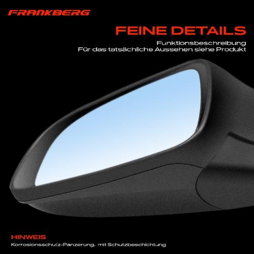 Frankberg 1x Außenspiegel Links für Opel Astra H Caravan Kasten/Kombi Stufenheck A04 L70 Bild Frankberg 1x Außenspiegel Links für Opel Astra H Caravan Kasten/Kombi Stufenheck A04 L70