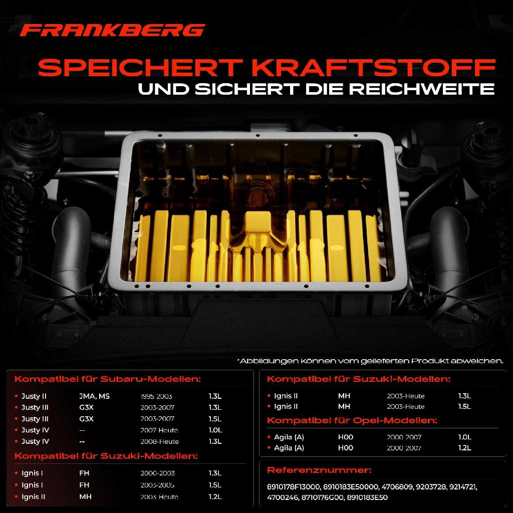 1x Kraftstofftank Kraftstoffbehälter für Opel Agila Suzuki Justy Subaru SUZUKI WAGON IGNIS 1.0L-1.5L