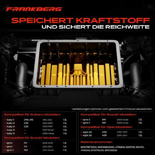 1x Kraftstofftank Kraftstoffbehälter für Opel Agila Suzuki Justy Subaru SUZUKI WAGON IGNIS 1.0L-1.5L Bild 1x Kraftstofftank Kraftstoffbehälter für Opel Agila Suzuki Justy Subaru SUZUKI WAGON IGNIS 1.0L-1.5L