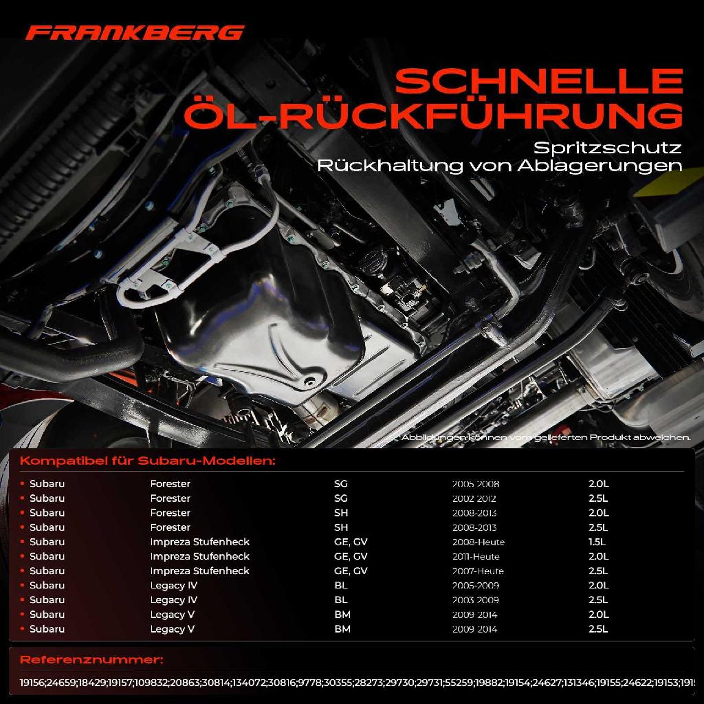 1x Ölwanne Motorölwanne für Subaru Forester Impreza Legacy IV Outback WRX 1.5L 2.0L 2.5L