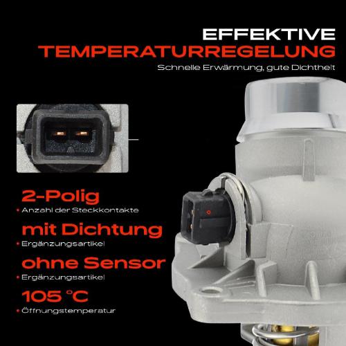 1x Thermostat Kühlmittel für BMW 5er E39 535i 540i 7er E38 X5 E53 Bj ab 1998 Bild 1x Thermostat Kühlmittel für BMW 5er E39 535i 540i 7er E38 X5 E53 Bj ab 1998