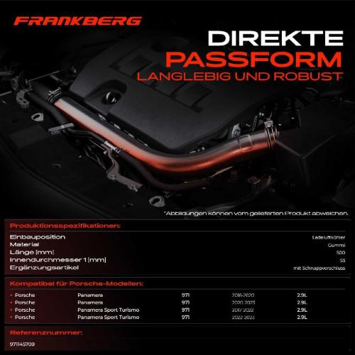 1x Kühlerschlauch Turboschlauch für Porsche Panamera 971 Panamera Sport Turismo 2.9L 2016-2023 Bild 1x Kühlerschlauch Turboschlauch für Porsche Panamera 971 Panamera Sport Turismo 2.9L 2016-2023