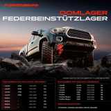 2x Domlager Federbeinstütz lager für Chevrolet Lacetti J200 Daewoo Lacetti