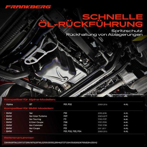 Frankberg 1x Ölwanne Motorölwanne für BMW F10 F07 F11 F12 F13 F01 F02 F03 F04 F06 F18 Bild Frankberg 1x Ölwanne Motorölwanne für BMW F10 F07 F11 F12 F13 F01 F02 F03 F04 F06 F18