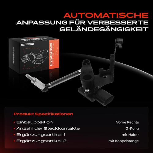 1x Höhensensor Niveauregulierung Vorne Rechts für Audi Q5 FYB FYG SQ5 2.0L 3.0L Bild 1x Höhensensor Niveauregulierung Vorne Rechts für Audi Q5 FYB FYG SQ5 2.0L 3.0L