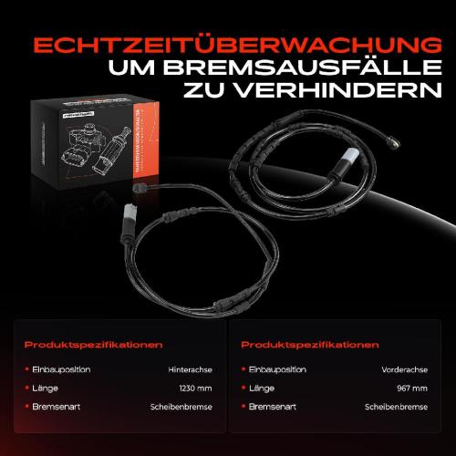 2x Warnkontakt Bremsbelagverschleiß Vorne Hinten für BMW I8 Roadster I12 I15 Bild 2x Warnkontakt Bremsbelagverschleiß Vorne Hinten für BMW I8 Roadster I12 I15