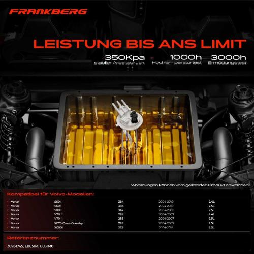 1x Kraftstoffpumpe für Volvo S60 I 384 S80 I 184 V70 II 285 XC70 Cross Country 295 XC90 I 275 Bild 1x Kraftstoffpumpe für Volvo S60 I 384 S80 I 184 V70 II 285 XC70 Cross Country 295 XC90 I 275
