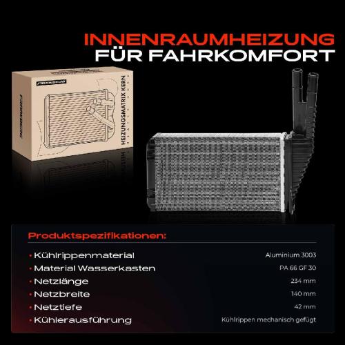 1x Wärmetauscher Innenraumheizung für Citroën C1 Peugeot 107 Toyota Aygo 1.0L Bild 1x Wärmetauscher Innenraumheizung für Citroën C1 Peugeot 107 Toyota Aygo 1.0L