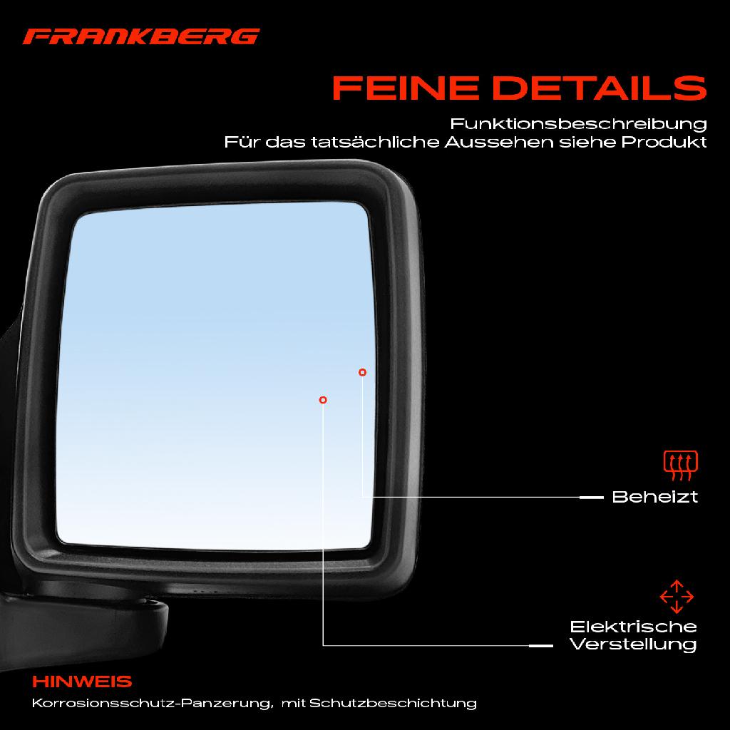 1x Außenspiegel Rechts für Opel Combo Kasten/MPV Tour 2001-2012