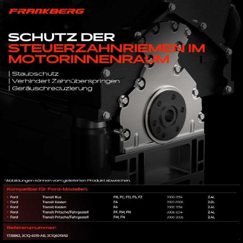 1x Steuergehäuse Abdeckung Steuerkette Deckel für Ford Transit 2.4L 2000-2014 Bild 1x Steuergehäuse Abdeckung Steuerkette Deckel für Ford Transit 2.4L 2000-2014